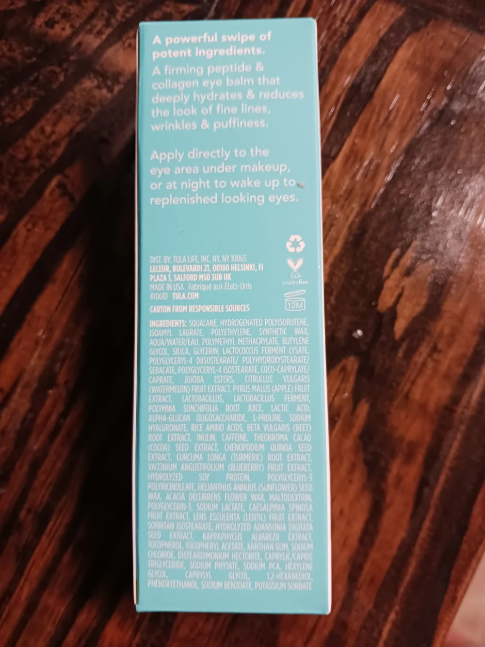 TULA Skincare 24-7 Power Swipe Hydrating Eye Balm - Aqua